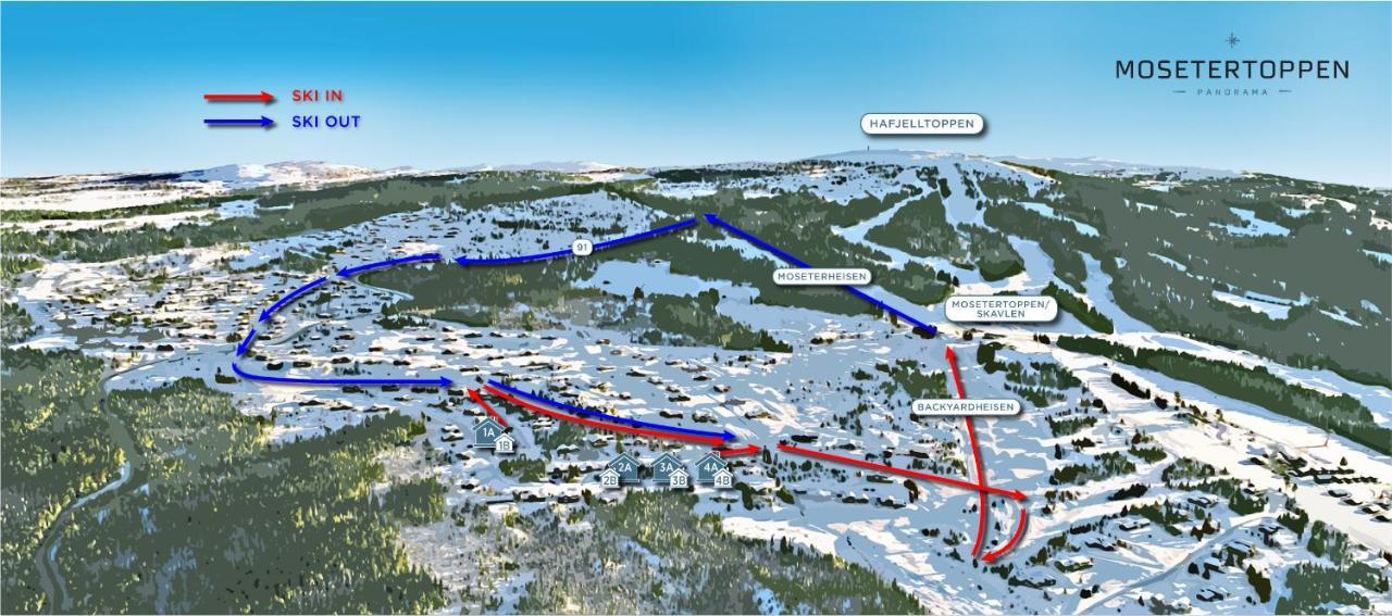 Mosetertoppen Panorama, Anneks 2B - Hafjell Buitenkant foto